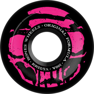 Bones Wheels - 100's Og V5 Mummy Skulls 55mm 100a Black - Skateboard Wheels (Set of Four) Bones Wheels - 100's Og V5 Mummy Skulls 55mm 100a Black - Skateboard Wheels (Set of Four)