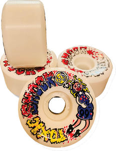 Toxic - Superthane Toxic Shock 56mm 99a White - Skateboard Wheels (Set of Four) Toxic - Superthane Toxic Shock 56mm 99a White - Skateboard Wheels (Set of Four)