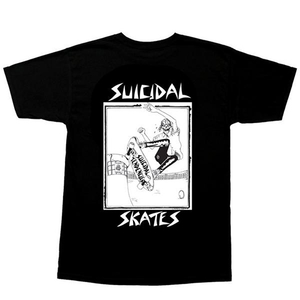 Dogtown X Suicidal Tendencies Pool Skater Black Ss M - Skateboard Tshirt