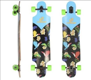 Layback Tropic Drop Through Longboard Complete 9.50 X 40.00 - Complete Skateboard Layback Tropic Drop Through Longboard Complete 9.50 X 40.00 - Complete Skateboard