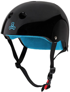 Triple 8 Helmet Certified Sweatsaver Black Glossy S/m