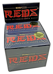Bones Race Reds Bearings 10/pk - Skateboard Bearings Bones Race Reds Bearings 10/pk - Skateboard Bearings