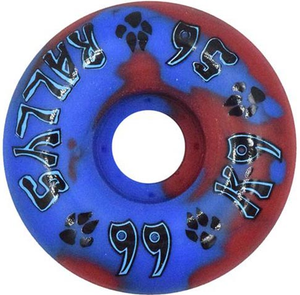 Dogtown K-9 Rallys Red/blue 56mm 99a (set Of 4) - Skateboard Wheels
