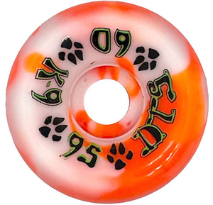 Dogtown K-9 80's Orange/white Swirl Wheels 60mm 95a (set Of 4) - Skateboard Wheels Dogtown K-9 80's Orange/white Swirl Wheels 60mm 95a (set Of 4) - Skateboard Wheels