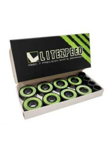 Litezpeed Abec 7 Single Set Green - Skateboard Bearings Litezpeed Abec 7 Single Set Green - Skateboard Bearings