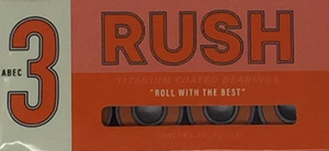 Rush Abec 3 Bearings With Spacers Single Set - Skateboard Bearings Rush Abec 3 Bearings With Spacers Single Set - Skateboard Bearings