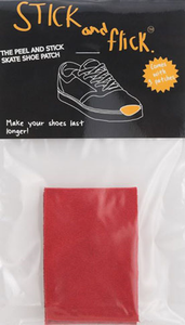 Stick & Flick Red Suede Peel And Stick Shoe Patch