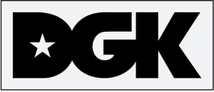 Dgk Classic 9" Sticker Black/white