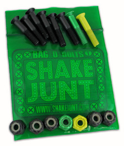 Shake Junt Bag-o-bolts 1 Grn/1 Ylw/6 Blk Hardware Phillips 1"