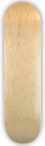 Blank Deck Pp Deck 8.25 Natural (made In The Usa) - Skateboard Deck
