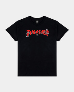 Thrasher Chains By Daniel Shepard Black Ss M - Skateboard Tshirt