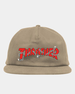 Thrasher Chains By Daniel Shepard Snapback Hat Khaki - Skateboard Hat