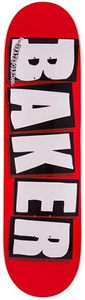 Baker Team Brand Logo White Deck 8.00 - Skateboard Deck