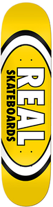 Real Team Classic Oval Yellow Deck 8.06 - Skateboard Deck