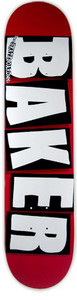 Baker Team Brand Logo White Deck 7.56 - Skateboard Deck