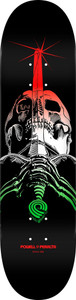 Powell Team Skull & Sword Green Fade Deck 8.25 - Skateboard Deck