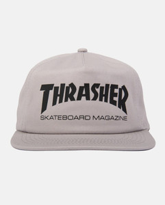 Thrasher Mag Logo Snapback Hat Grey/black
