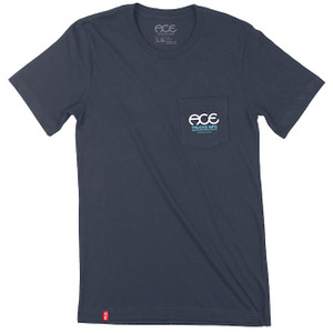Ace World Class Navy Pocket Ss L - Skateboard Tshirt