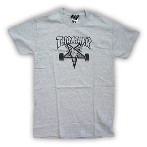 Thrasher Sk8 Goat Heather Grey Ss M - Skateboard Tshirt