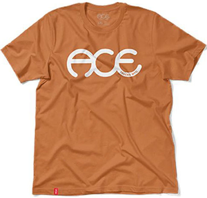 Ace Rings Burnt Orange Ss M - Skateboard Tshirt