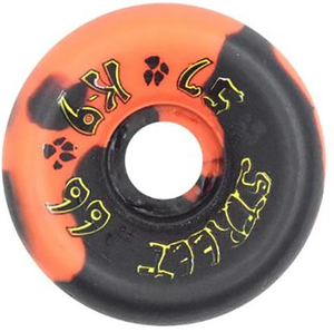 Dogtown K-9 80's Orange/black Swirl Wheels 57mm 99a (set Of 4) - Skateboard Wheels