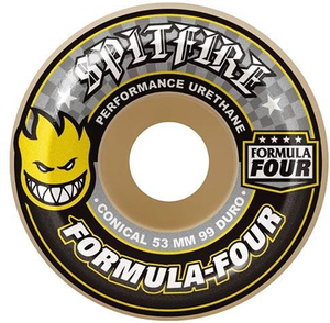 Spitfire Formula Four Conical 53mm 99d (set Of 4) - Skateboard Wheels