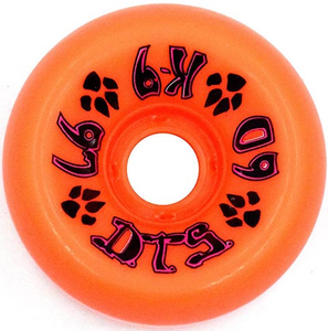 Dogtown K-9 80's Orange Wheels 60mm 97a (set Of 4) - Skateboard Wheels