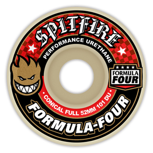 Spitfire Formula Four Conical Full 54mm 101d (set Of 4) - Skateboard Wheels