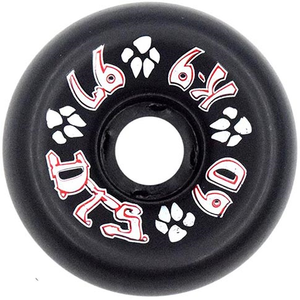 Dogtown K-9 80's Black Wheels 60mm 97a (set Of 4) - Skateboard Wheels