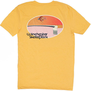 45 Rpm Vintage Winchester Skatepark Yellow Ss Xxl - Skateboard Tshirt