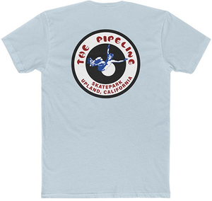 45 Rpm Vintage Pipeline Skatepark Blue Ss M - Skateboard Tshirt