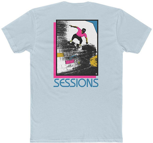 45 Rpm Vintage Sessions Caballero Blue Ss Xl - Skateboard Tshirt