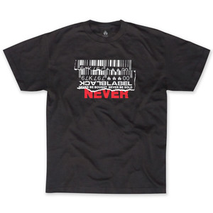 Black Label Never Black Ss M - Skateboard Tshirt
