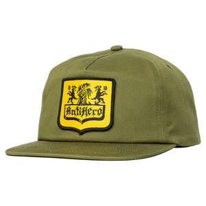 Anti-hero Coat Of Arms Snapback Hat Olive - Skateboard Hat