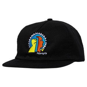 Krooked Mad Back Snapback Hat Black - Skateboard Hat