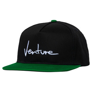 Venture Basic 92 Snapback Hat Black/green - Skateboard Hat
