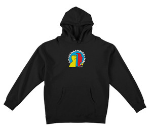 Krooked Mad Back Fill Black Hd/swt M - Skateboard Sweatshirt