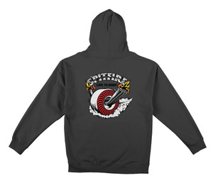 Spitfire Burnout Charcoal Hd/swt Xl - Skateboard Sweatshirt