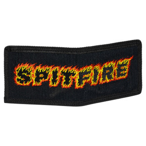 Spitfire Flames Script Bi Fold Wallet