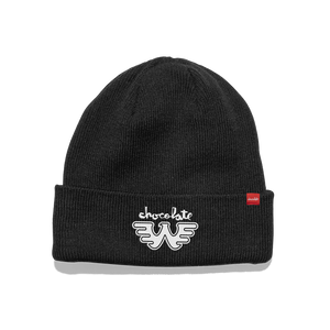 Chocolate Waylon Jennings W Tight Cuff Beanie Black