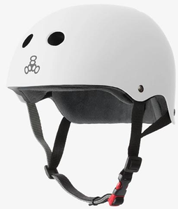 Triple 8 Helmet Certified Sweatsaver White Matte L/xl -  Skateboard Helmet