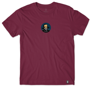 Chocolate Poe Burgundy Ss L - Skateboard Tshirt