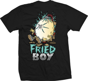 Heroin Fried Boy Black Ss M - Skateboard Tshirt