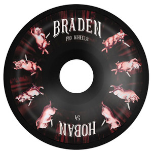 Pig Braden Hoban Pigs Black 54mm 99a (set Of 4) - Skateboard Wheels