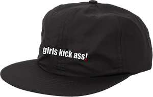 Foundation - Girls Kick Ass Hat Adj-black - Skateboard Hat