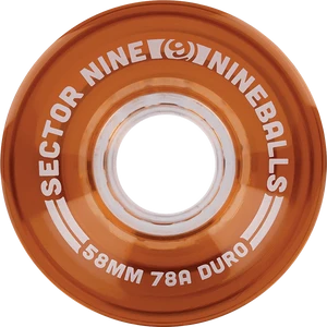 Sector 9 - Nineballs 58mm 78a Root Beer - Skateboard Wheels (Set Of Four)