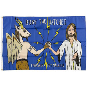 Toy Machine X Thrasher Bury The Hatchet Flag