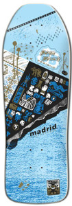 Madrid Beau Brown Mayan Light Blue Reissue Shaped Deck 10.25 X 30.00 - Skateboard Deck