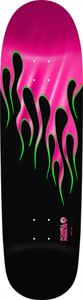 Powell Nitro Hot Rod Flames Pink Foil Shaped Deck 9.33 X 33.25 - Skateboard Deck