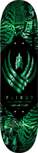 Powell Team Skeleton Teal Foil Flight Deck 8.13 - Skateboard Deck